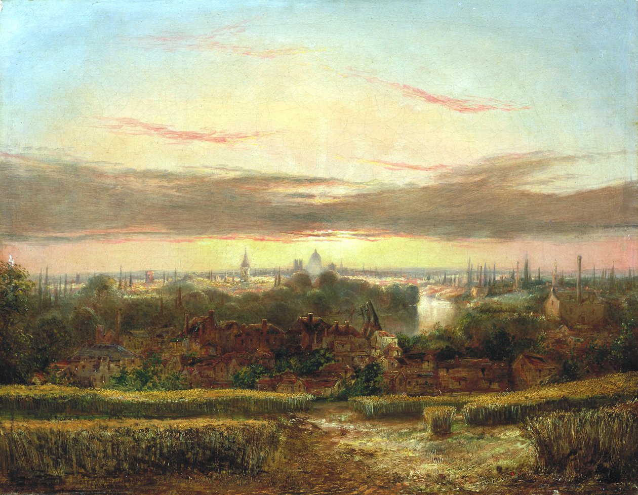 Vue de Wandsworth, Westminster et St Paul