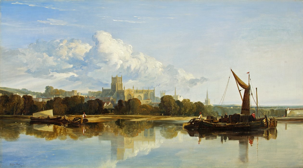 Vue de la cathédrale de Bristol - William James Muller