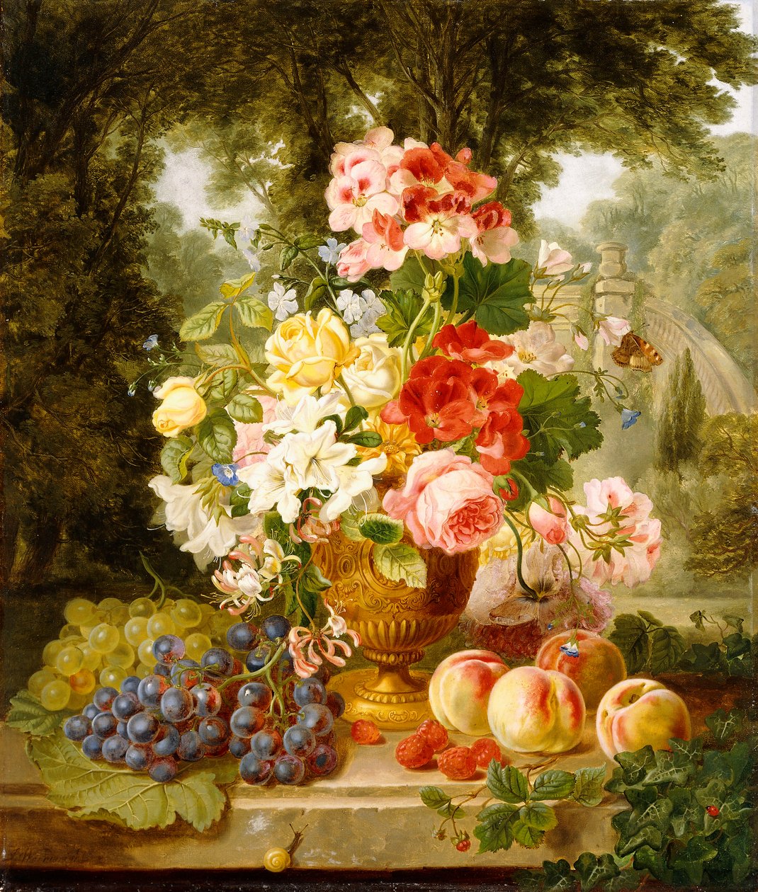Vase de fleurs d