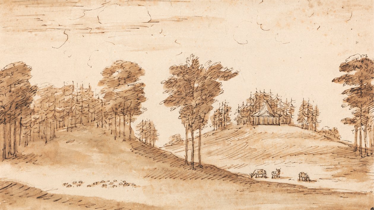 Conception pour un pavillon dans un parc à cerfs - William Kent