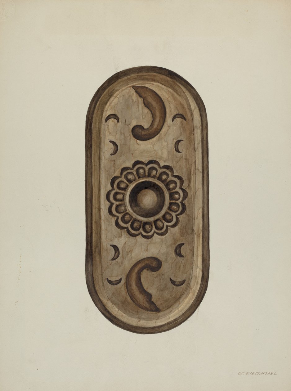 Détail, côté du confessionnal, 1937 - William Kieckhofel
