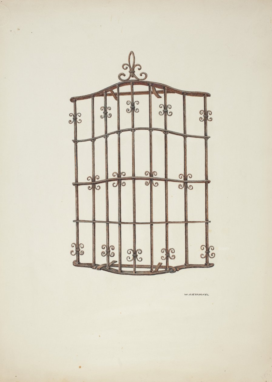 Grille en fer, 1941 - William Kieckhofel