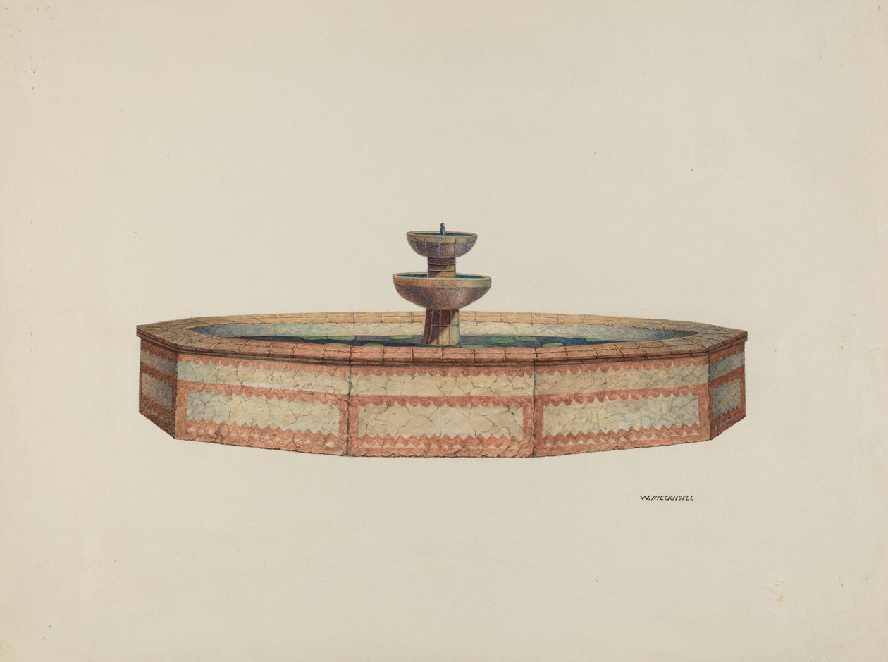 Fontaine de mission, 1941 - William Kieckhofel