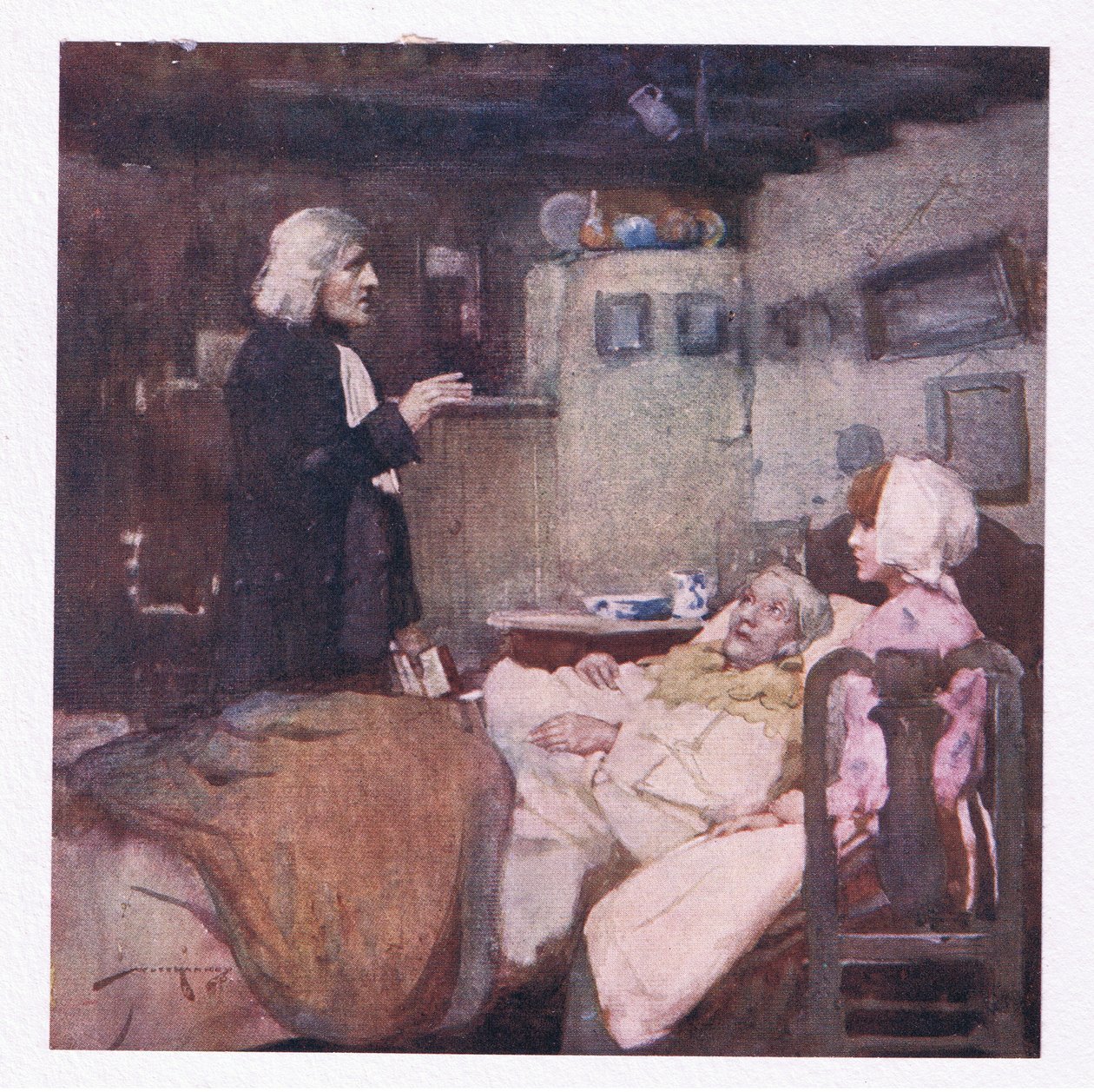 Mais dans son devoir, prompt à chaque appel, il veillait et pleurait, il priait et ressentait pour tous - William Lee Hankey