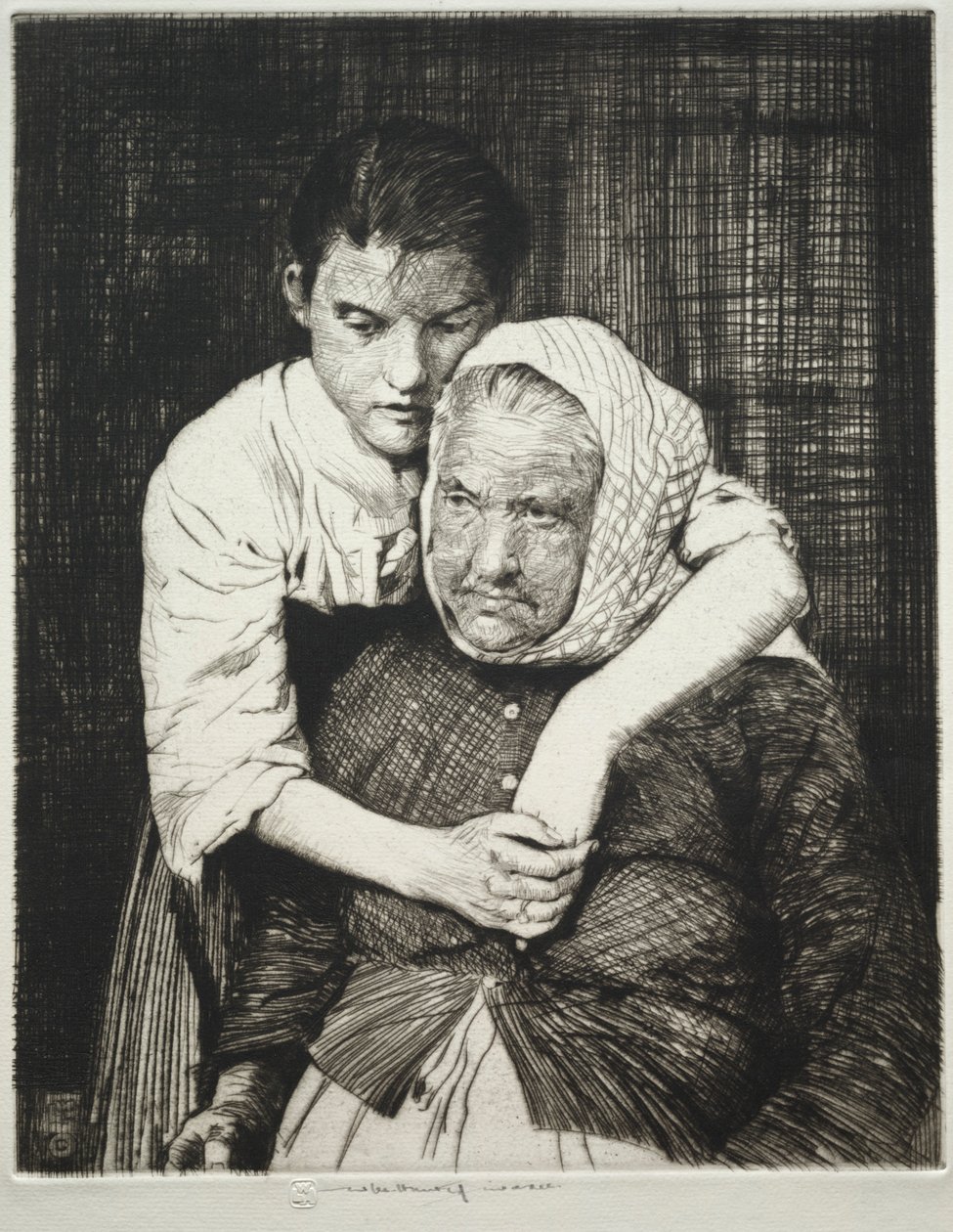 Etaples Fisher Folk - William Lee Hankey