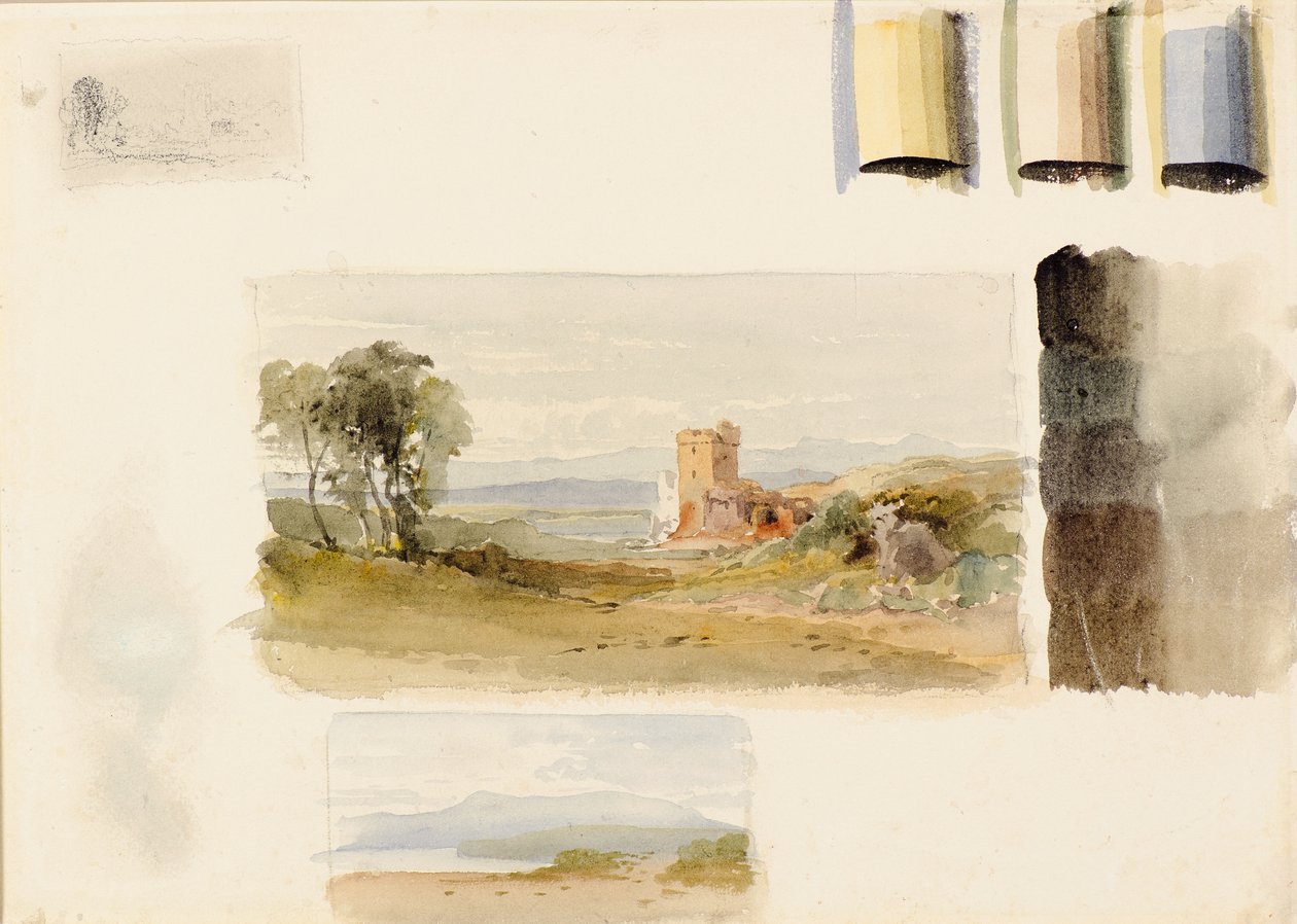 Leçons de peinture de paysage avec schéma de couleurs indiqué - William Leighton Leitch