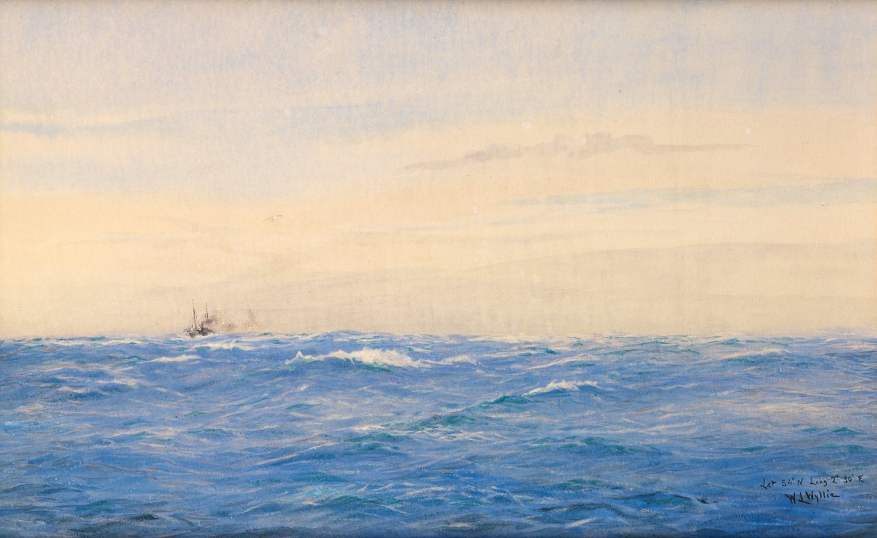 Convoi, la mer du Nord - William Lionel Wyllie