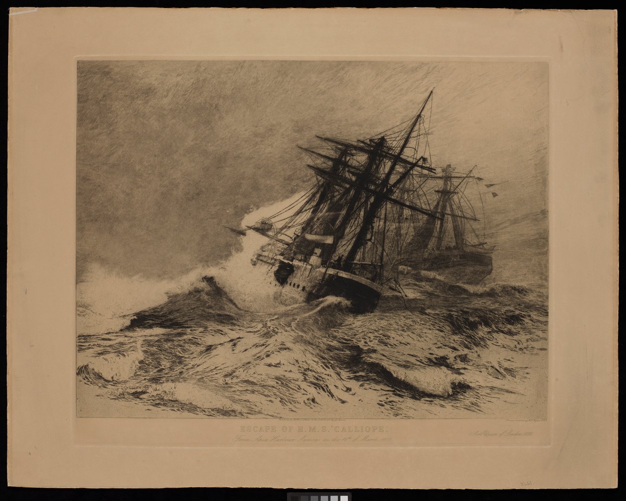 Évasion du H.M.S. Calliope du port d