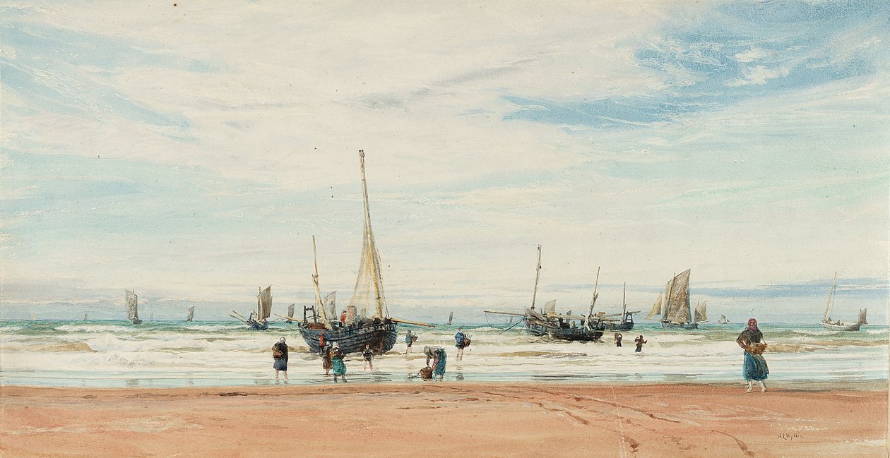 Plan du chantier naval de Portsmouth (Angleterre) en 1850. Dessin et aquarelle (65,5x79,5 cm), d