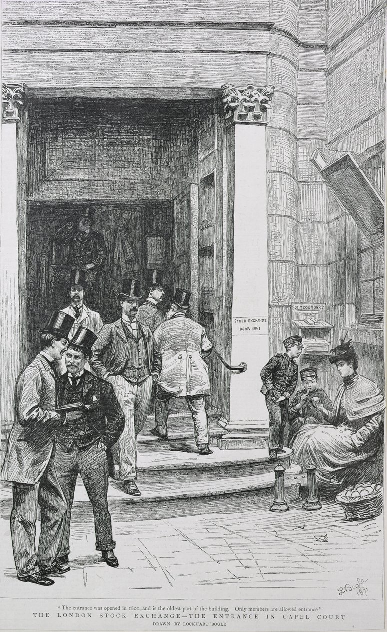 Entrée de la Bourse à Capel Court, 1891 - William Lockhart Bogle