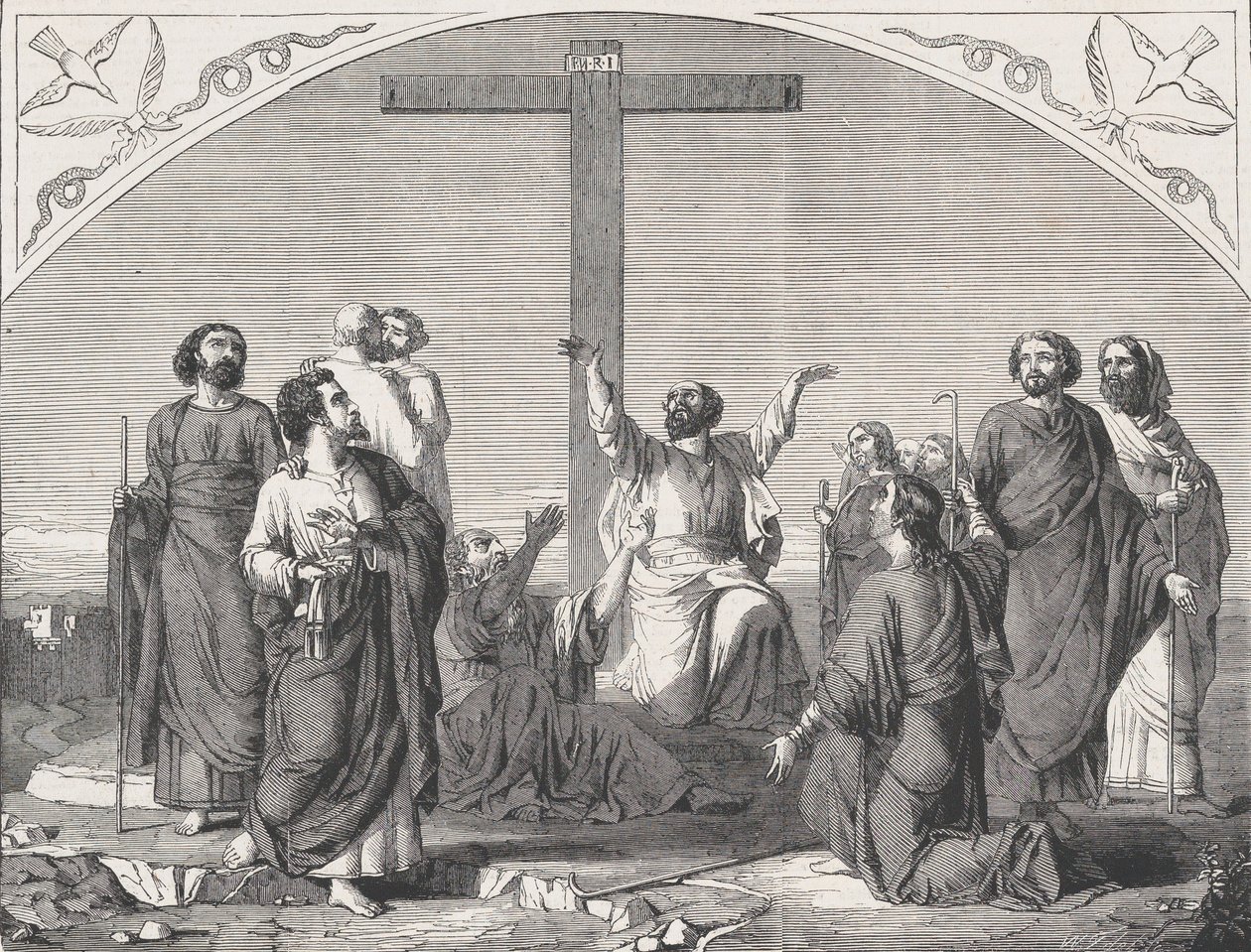 La mission des apôtres, de Illustrated London News, 30 octobre 1865 - William Luson Thomas
