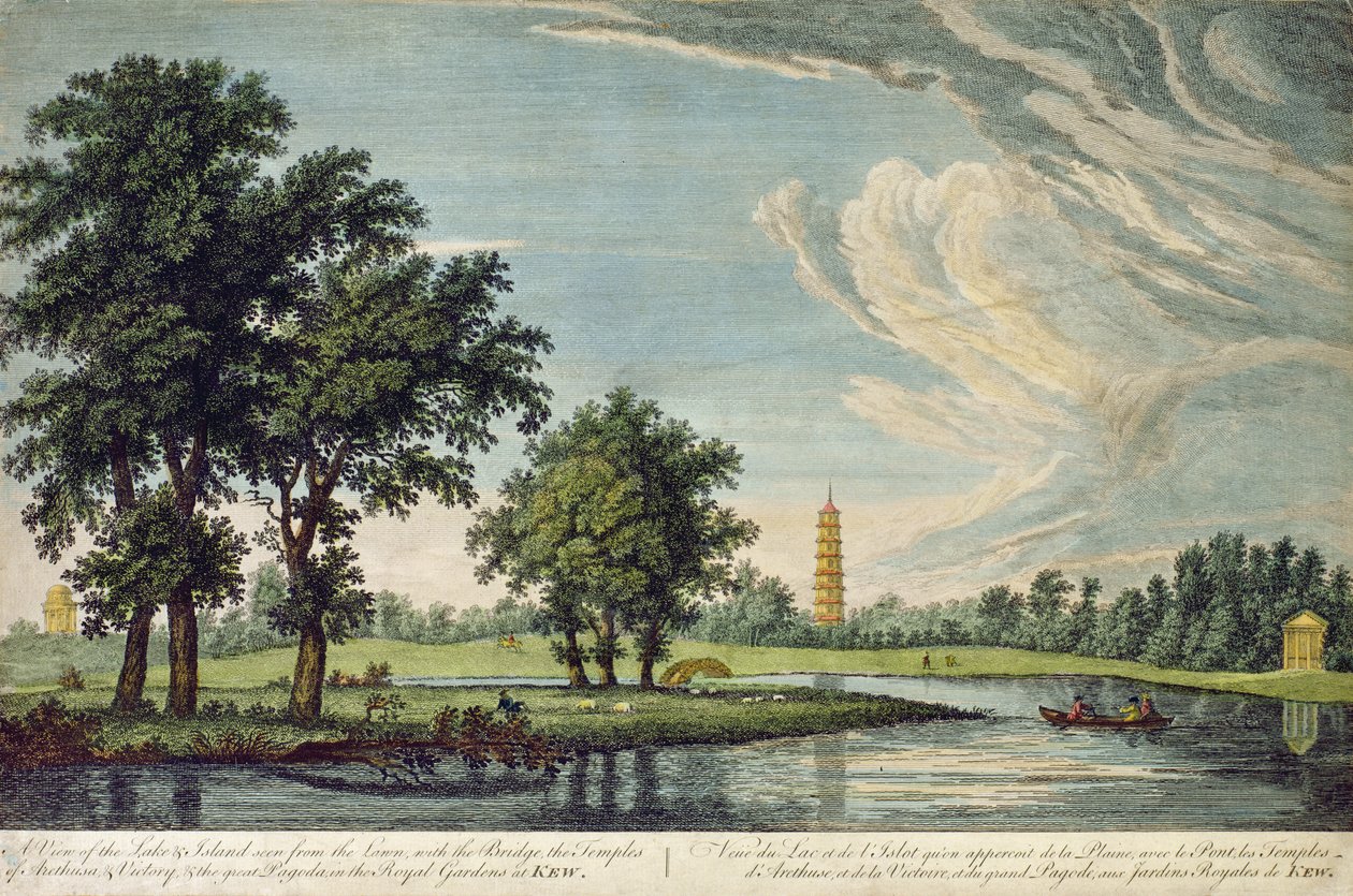 Kew, vue du lac et de l