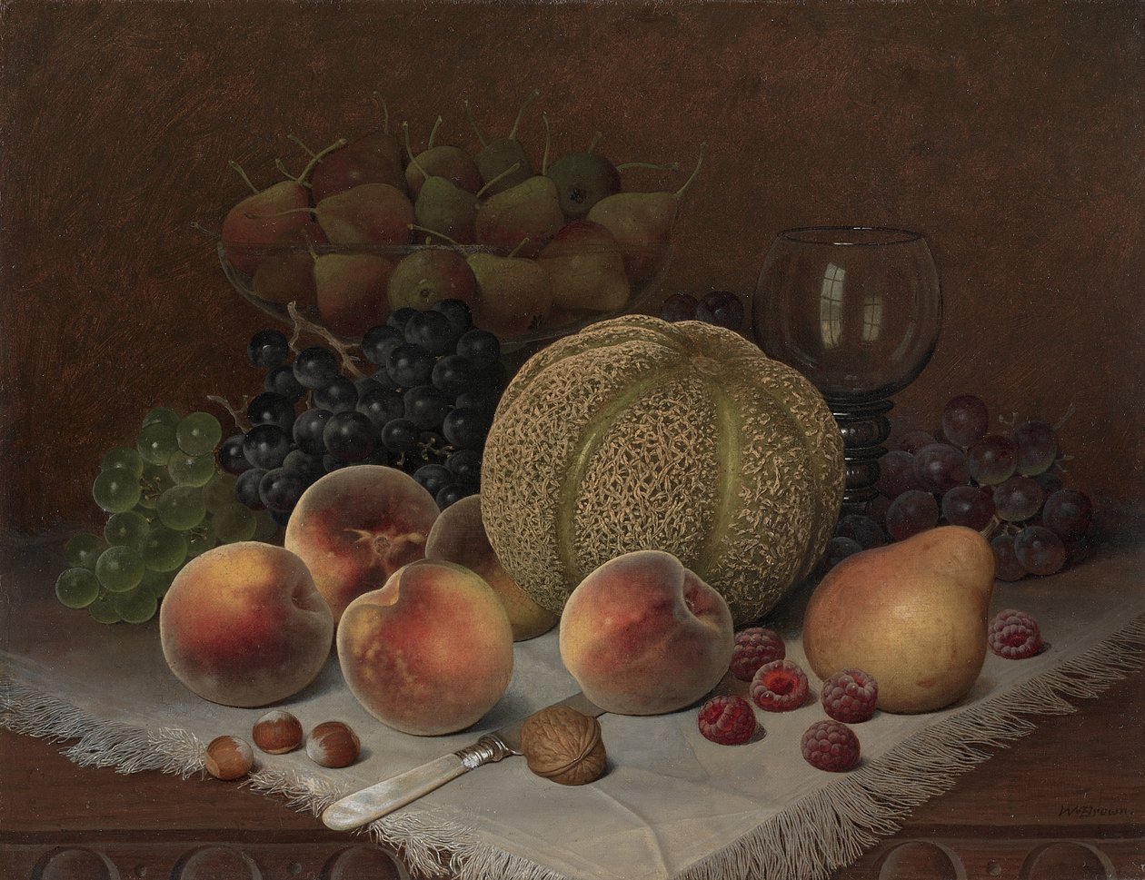 Nature morte avec cantaloup, vers 1880 - William Mason Brown
