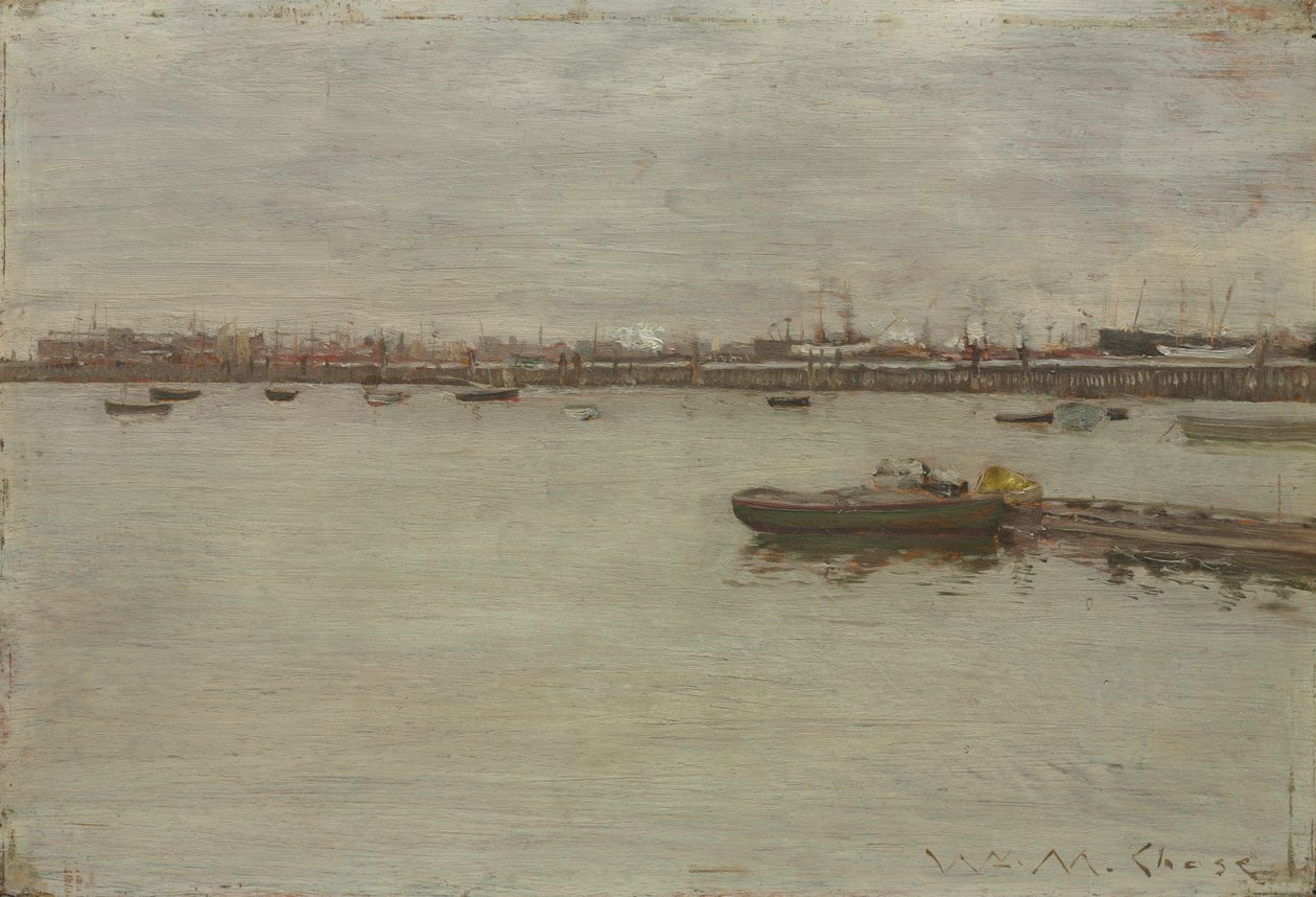 Jour gris sur la baie, vers 1886 - William Merritt Chase
