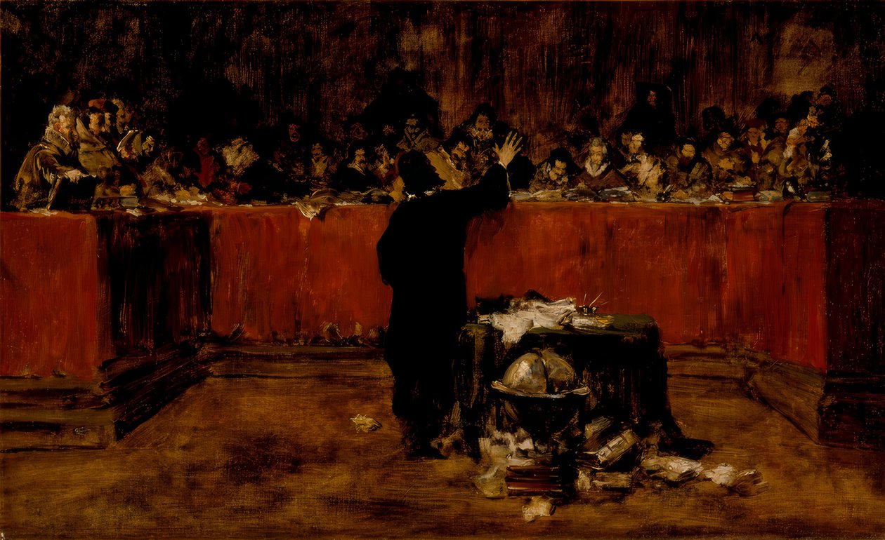 Colomb devant le Conseil de Salamanque - William Merritt Chase