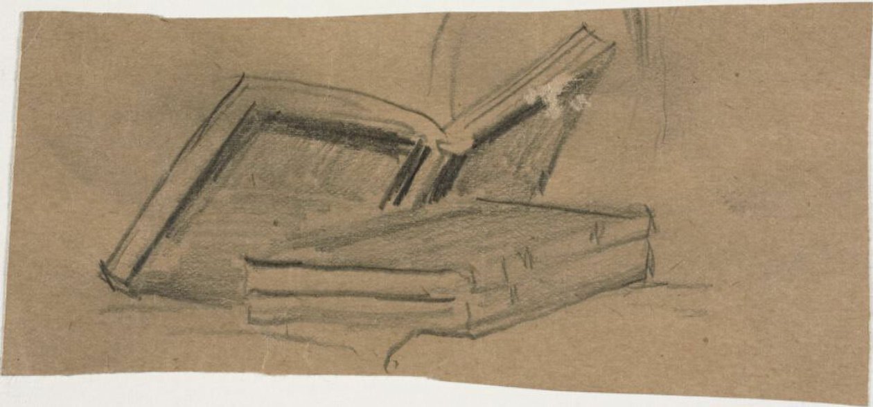 Esquisse de deux livres - William Michael Harnett