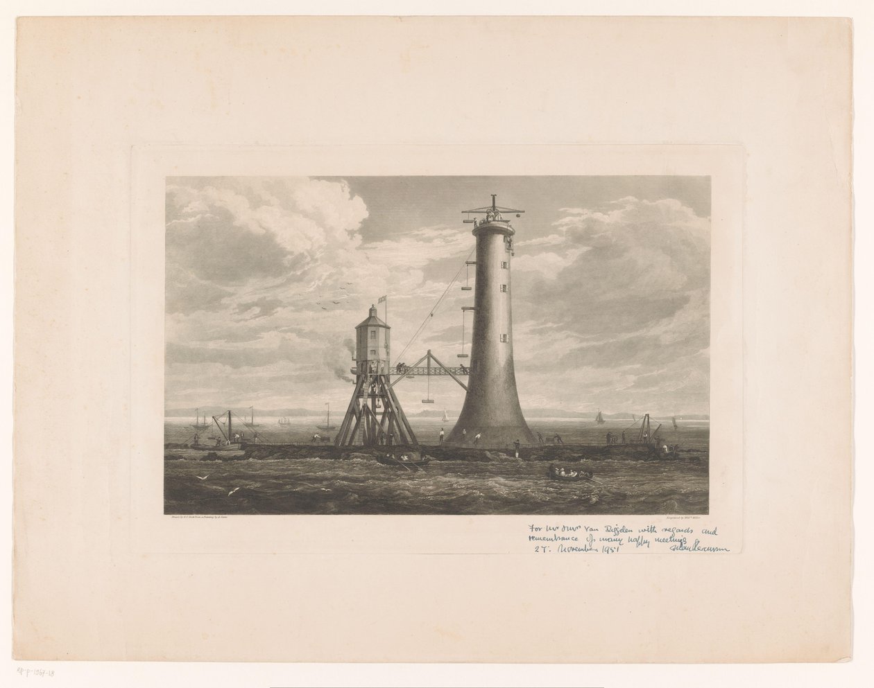 Construction du phare de Bell Rock - William Miller