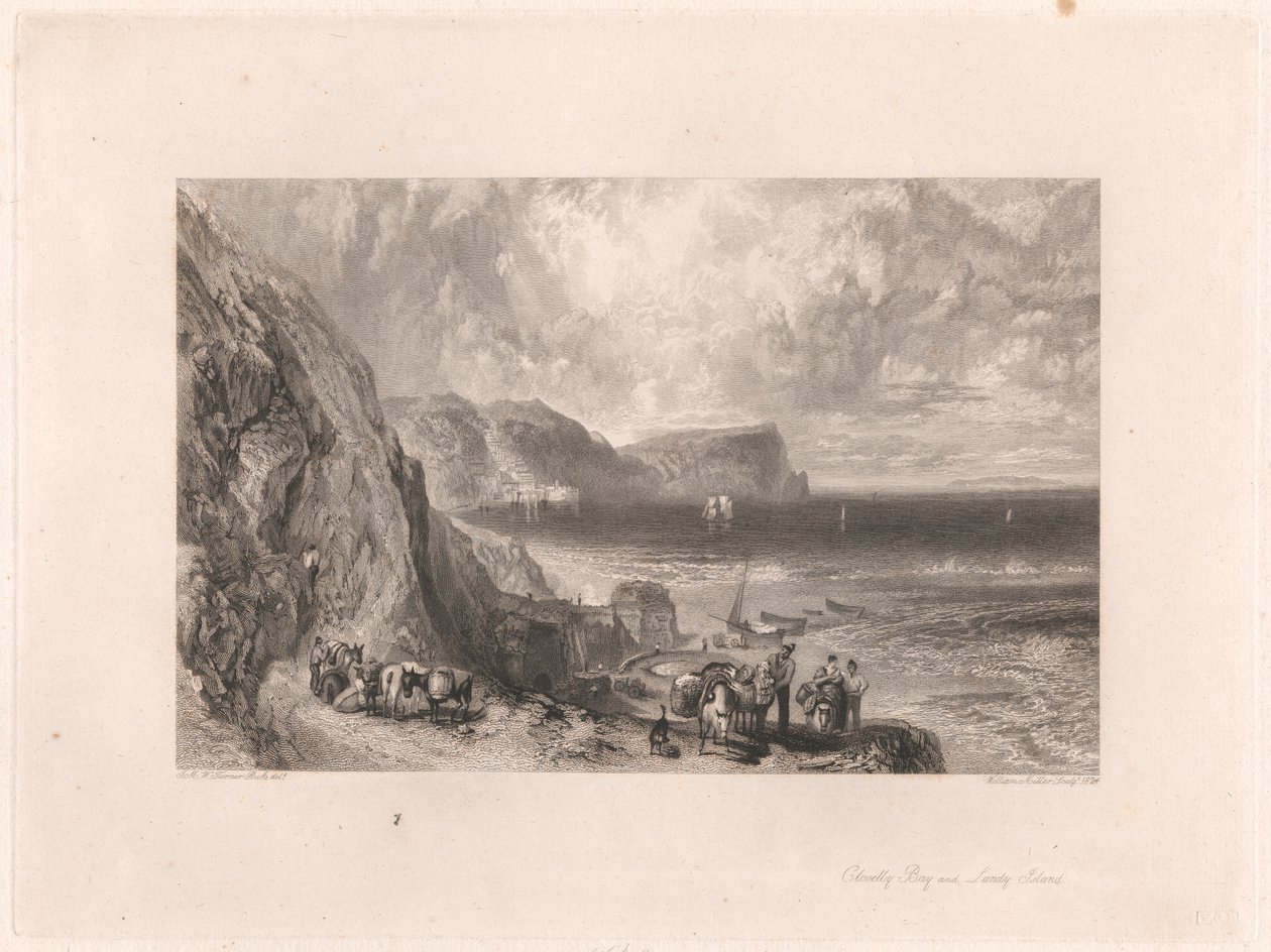 Baie de Clovelly et île de Lundy - William Miller
