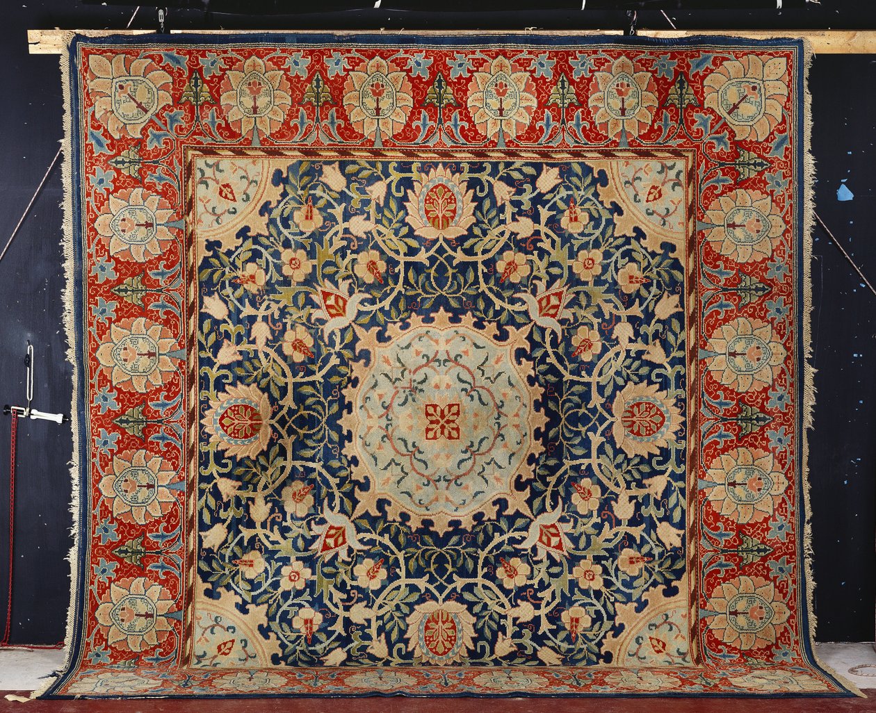 Un rare tapis noué à la main "Swan-House" Hammersmith, Morris & Co., c.1890 - William Morris