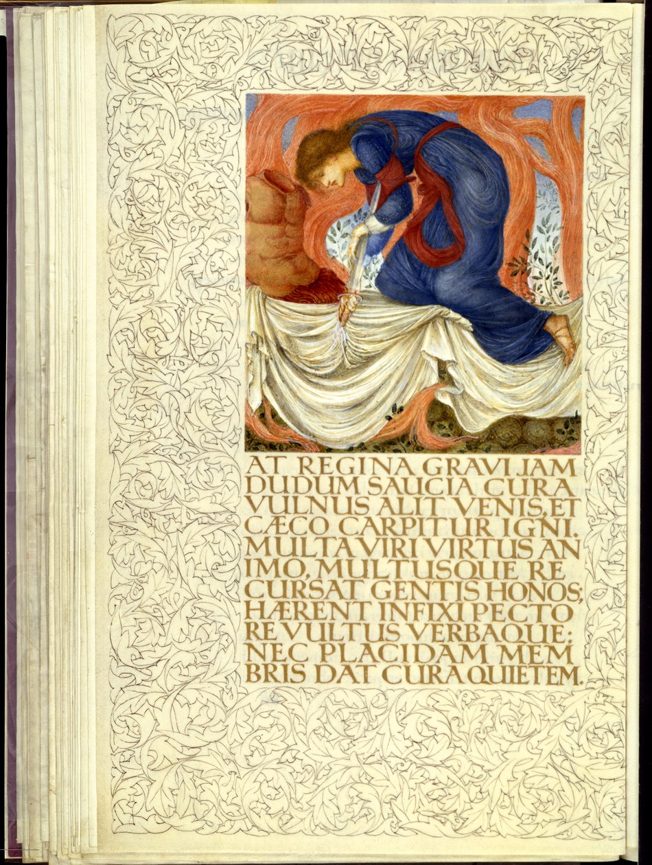 Didon se poignardant, ouverture du Livre IV de l