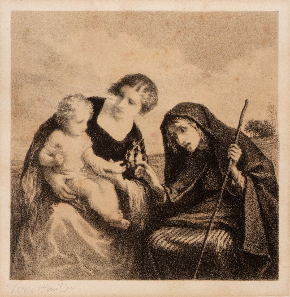 Le diseur de bonne aventure - William Morris Hunt