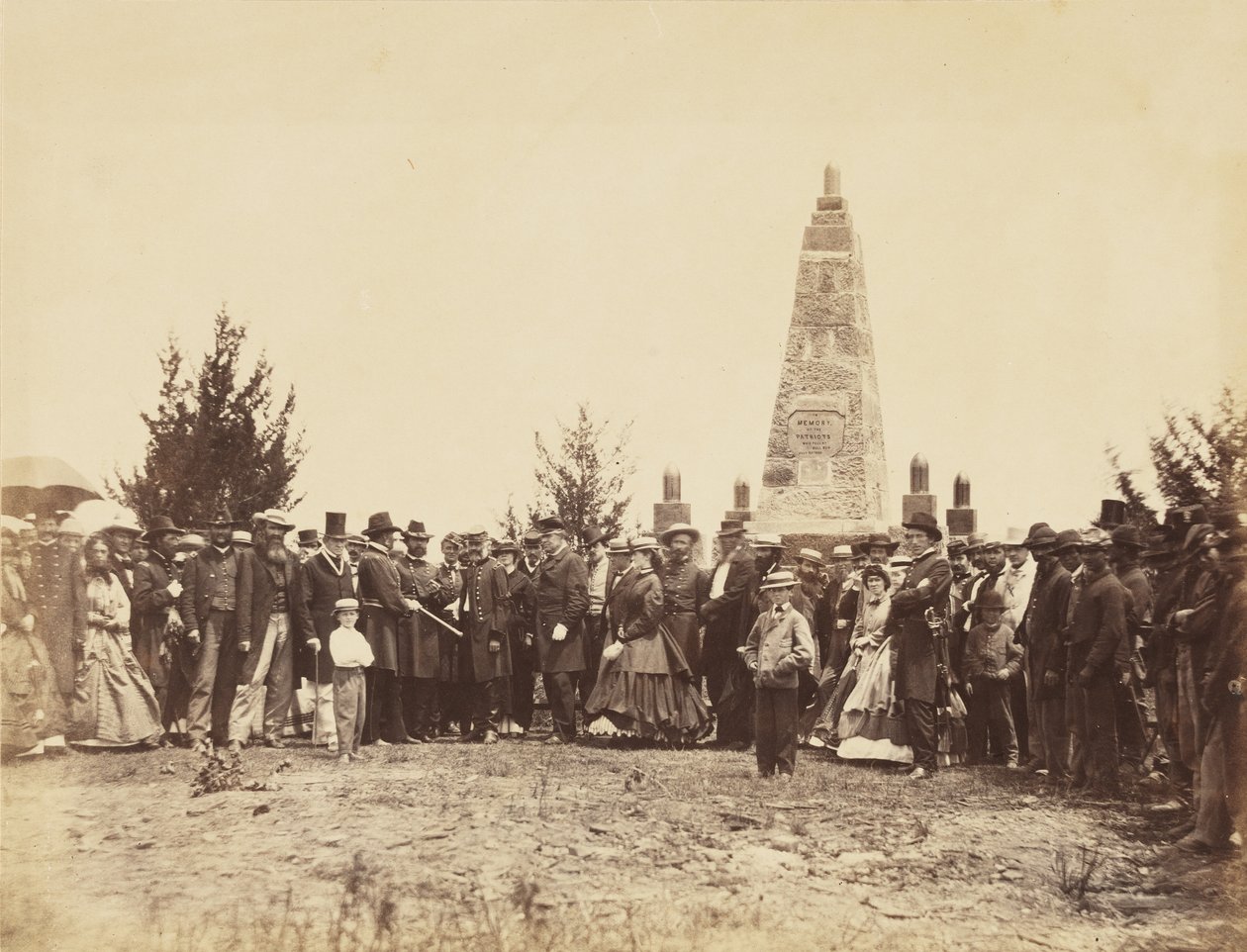 Dédicace du monument, sur le champ de bataille de Bull Run, juin - William Morris Smith
