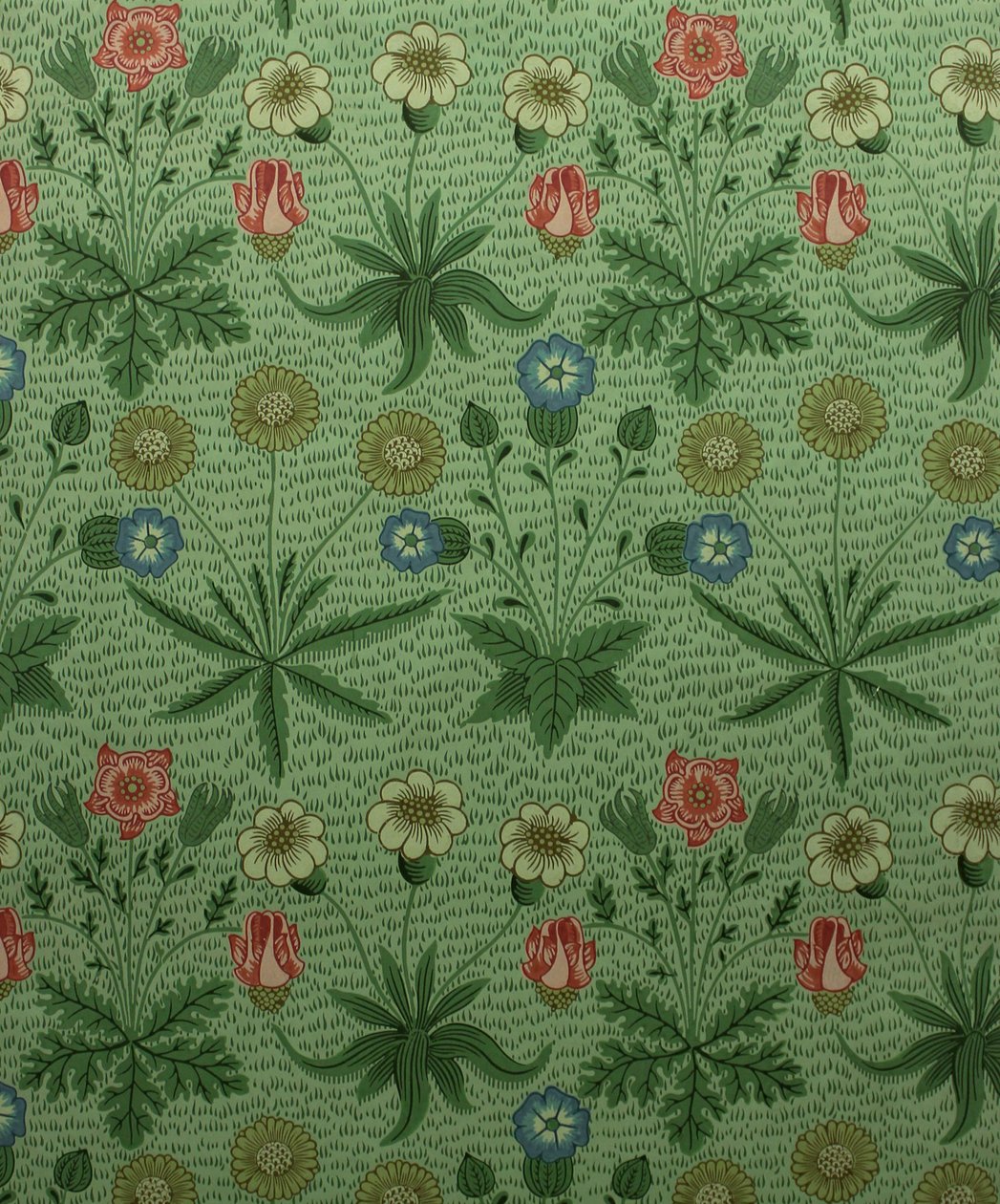 Daisy Marguerite, papier peint imprimé en bloc, 1862 - William Morris Tapestry Works