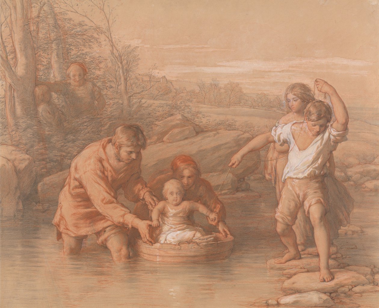 Dessin pour Le premier voyage - William Mulready