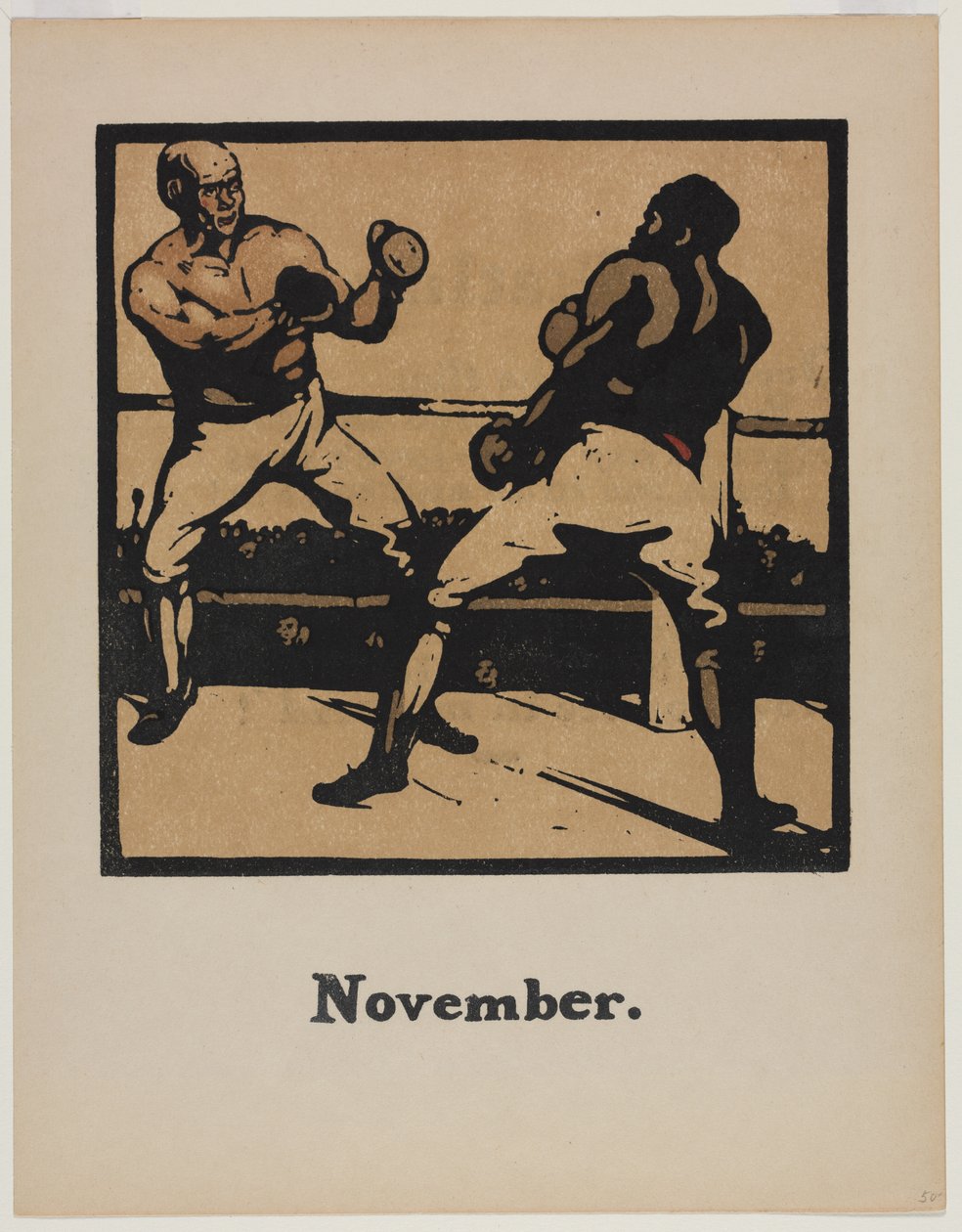 Un almanach de douze sports : Boxe - William Nicholson