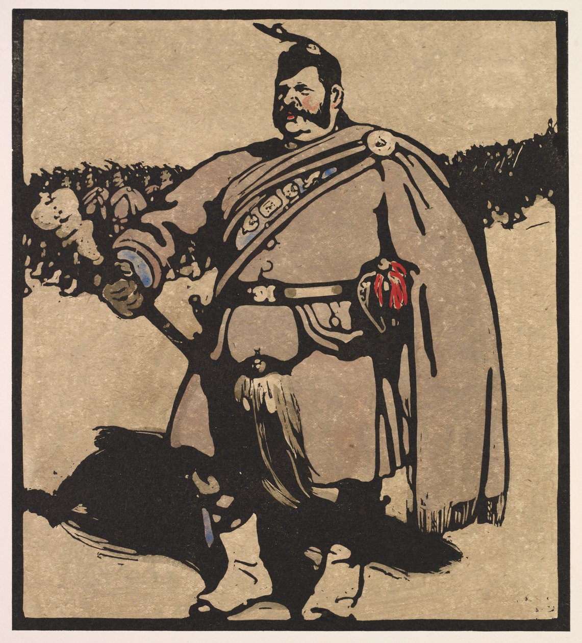 Types de Londres : Tambour-major - William Nicholson