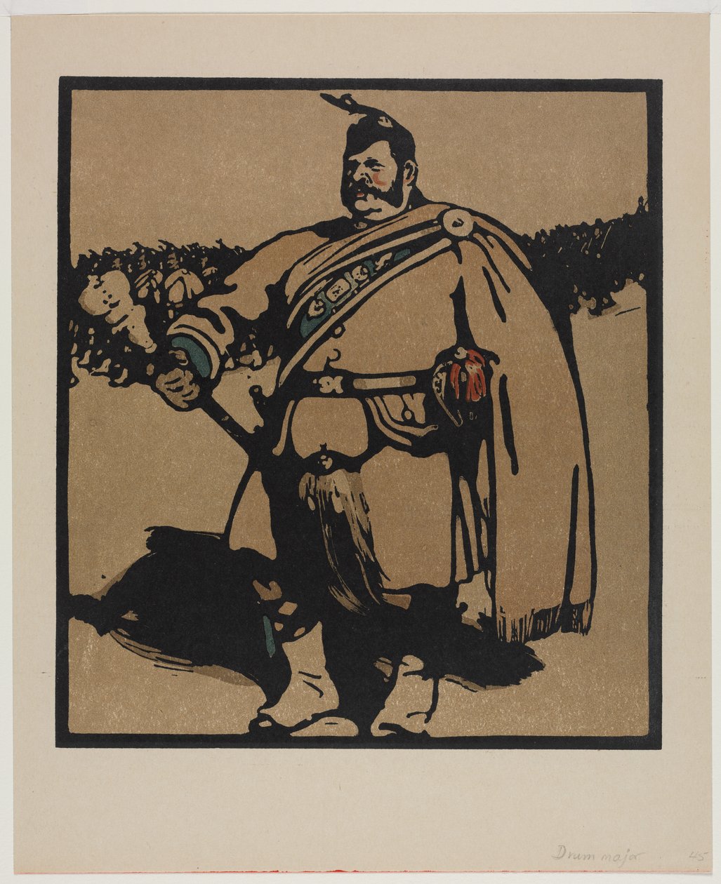 Types de Londres : Le Tambour-Major - William Nicholson