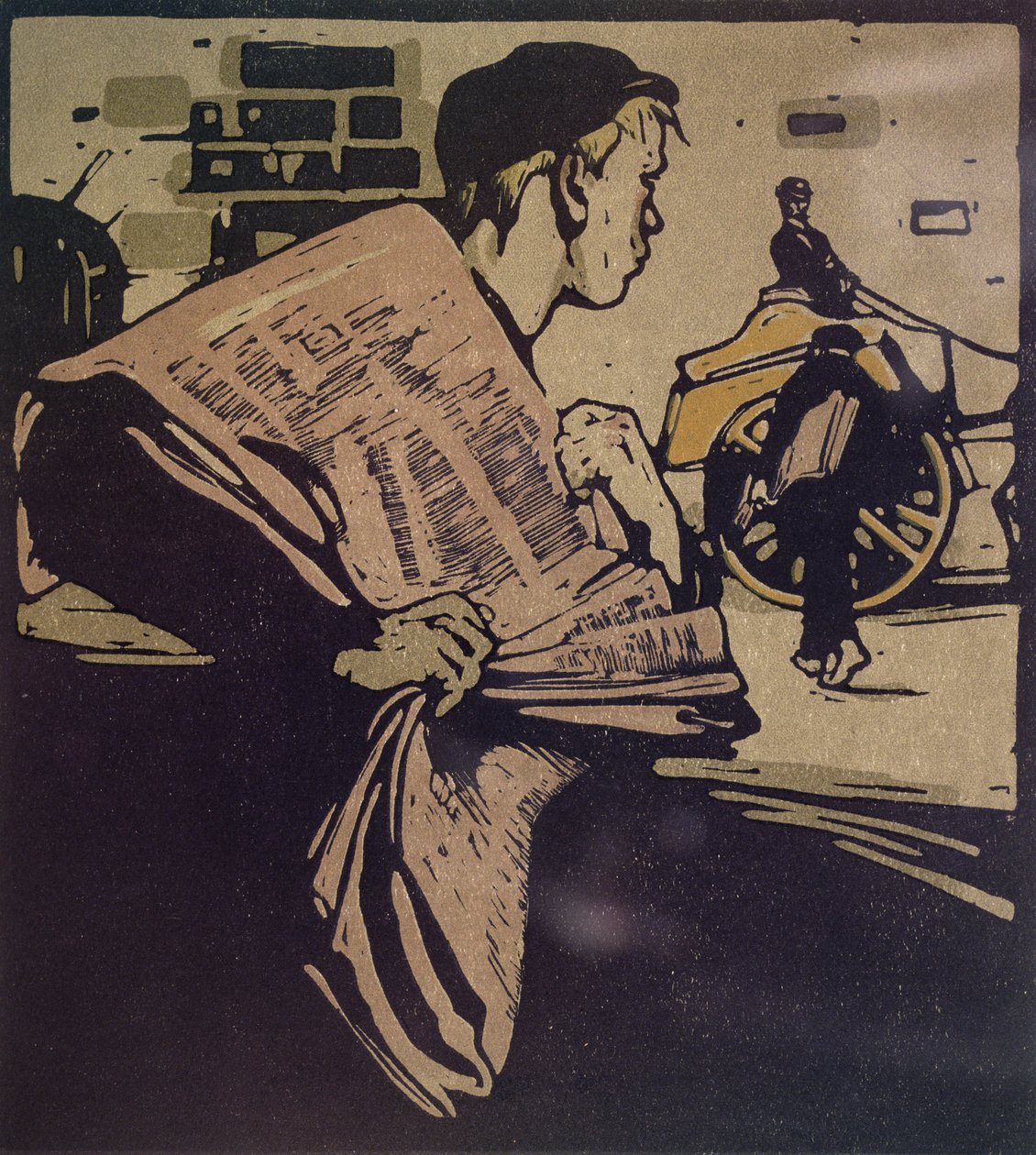 Garçon de journaux de 
