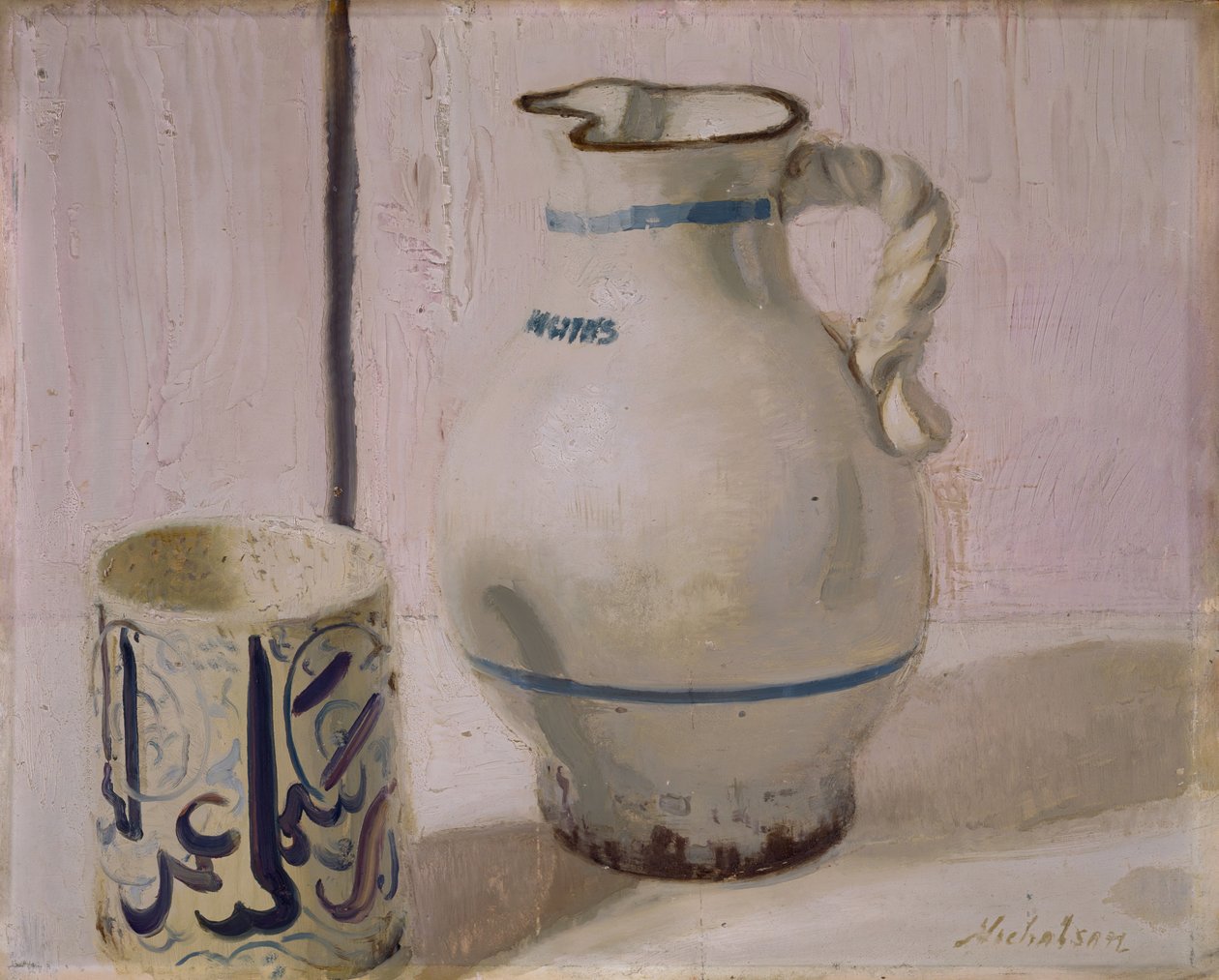 Nature morte rose avec cruche, 1935-36 - William Nicholson