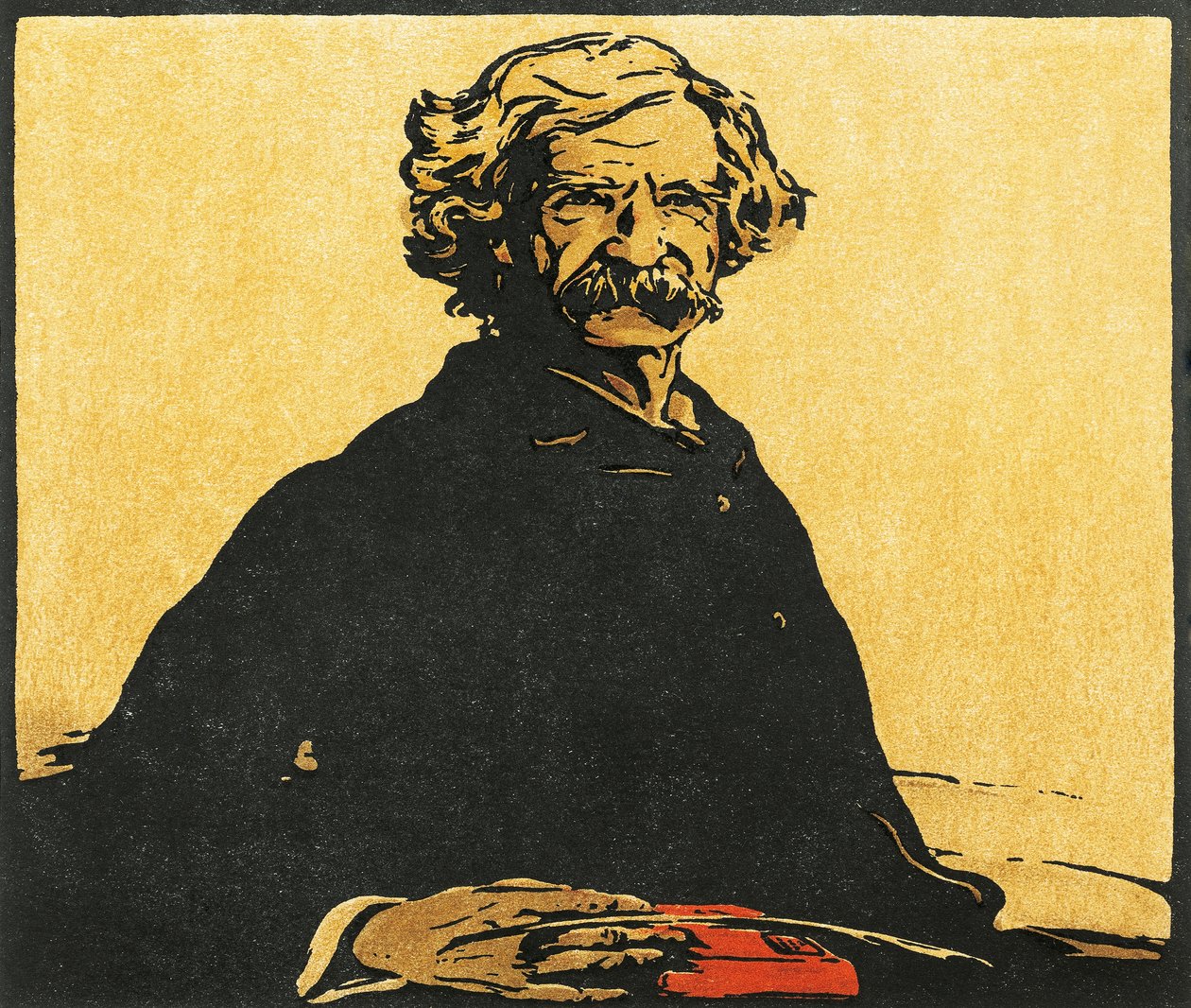 Portrait de Mark Twain - William Nicholson