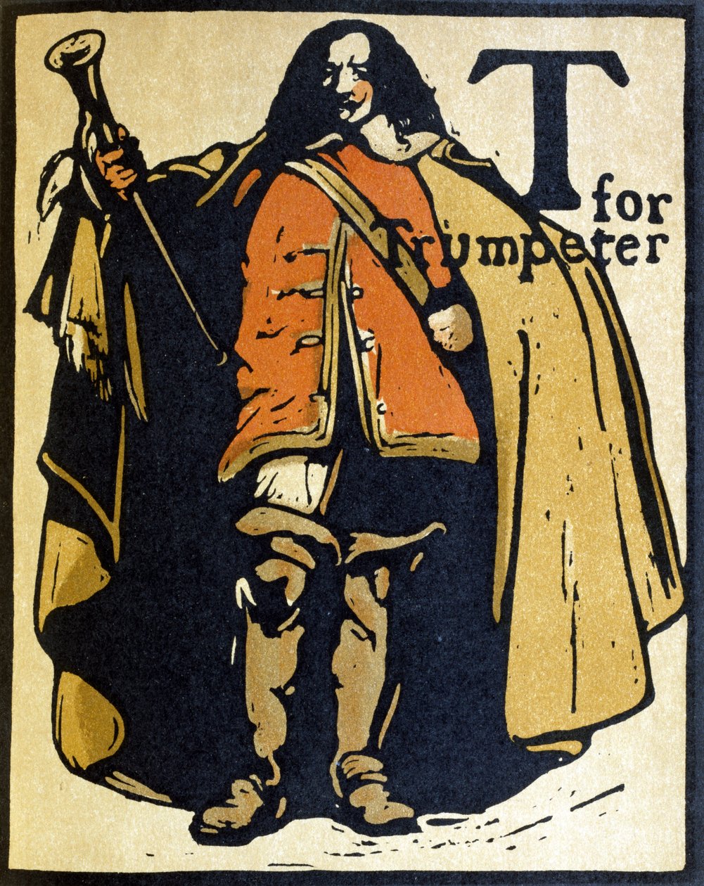 T pour Trompettiste, illustration de 