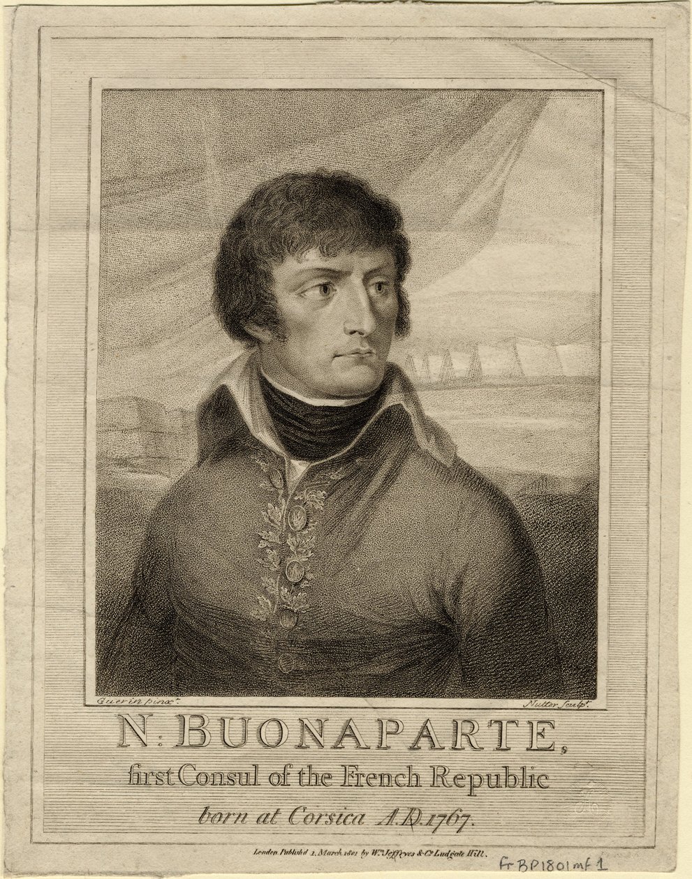 Napoléon Bonaparte en tant que Premier Consul de France, 1801 - William Nutter