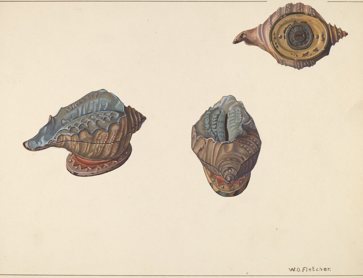 Banque de Coquillages, vers 1938 - William O. Fletcher