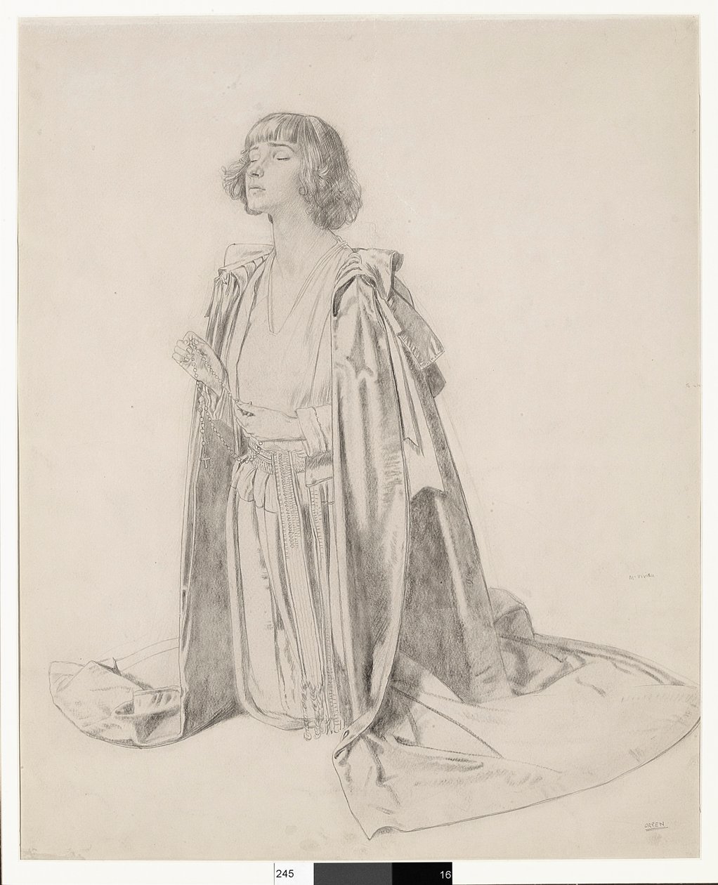 Figure agenouillée d
