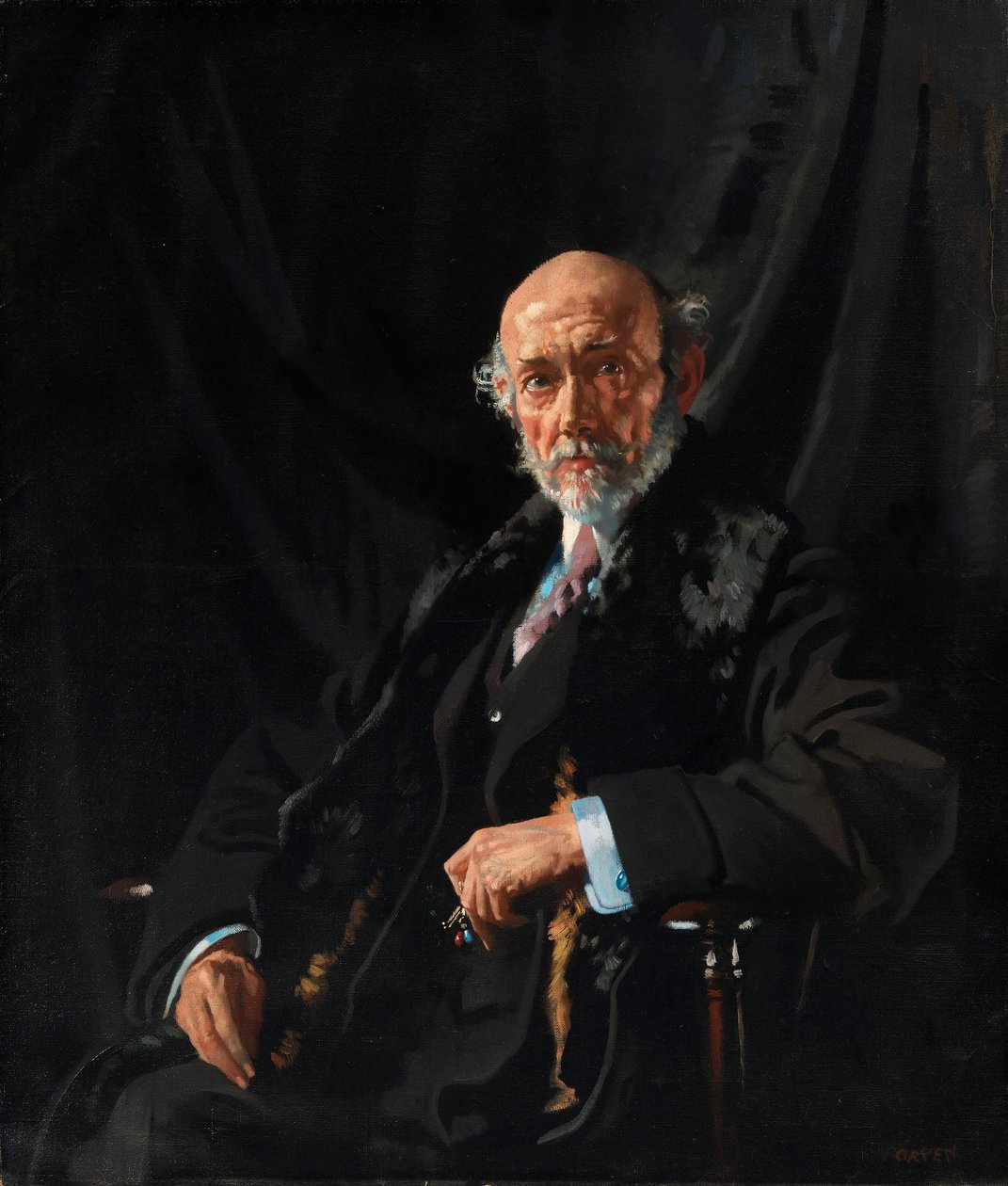 Portrait du Dr E. J. Dillon, correspondant de guerre et publiciste - William Orpen