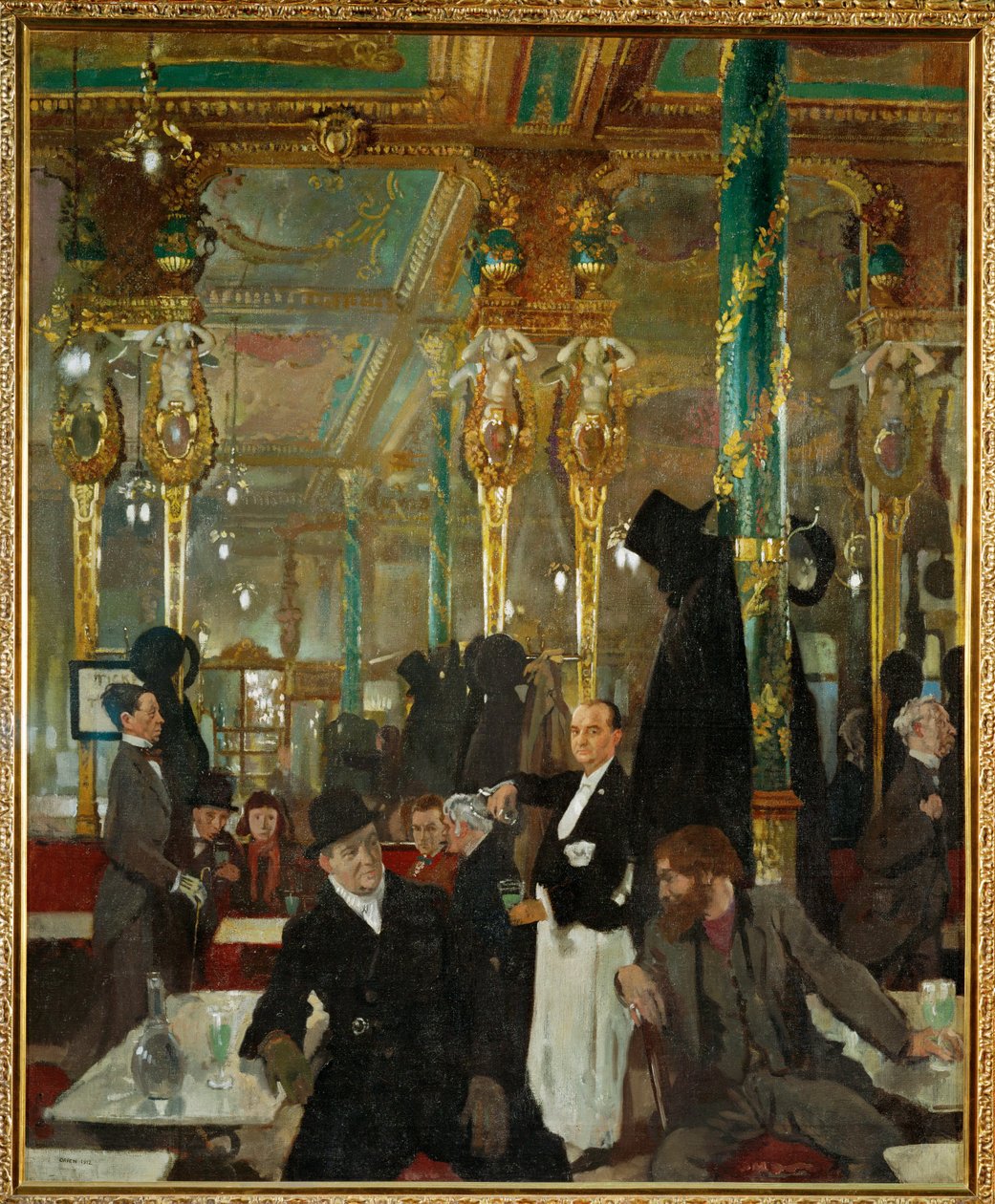 Le Café Royal à Londres (peinture sur toile) - William Orpen