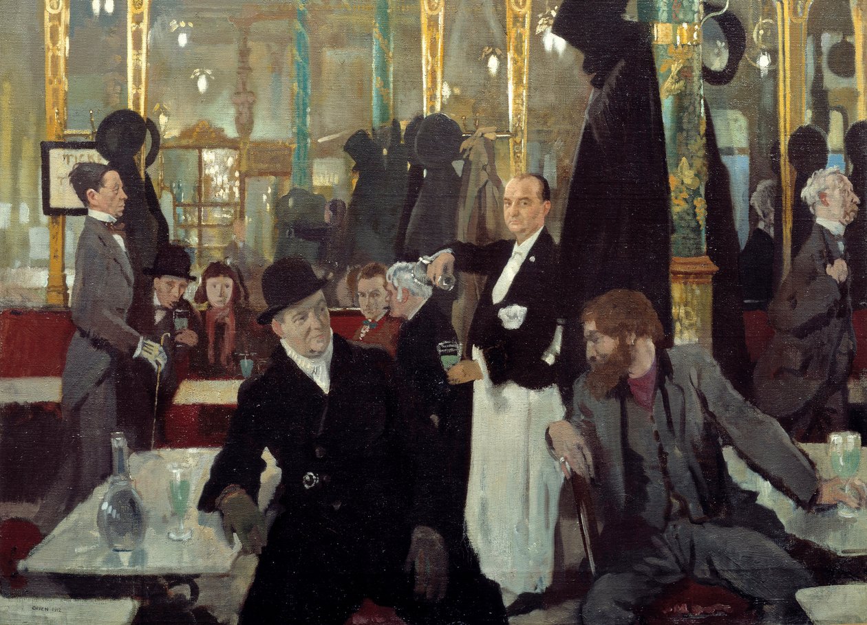 Le café royal à Londres (détail) - William Orpen