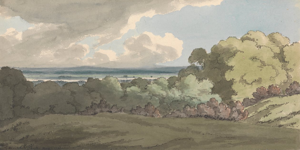 Vue à travers la Tamise pour Greenwich Park - William P. Sherlock