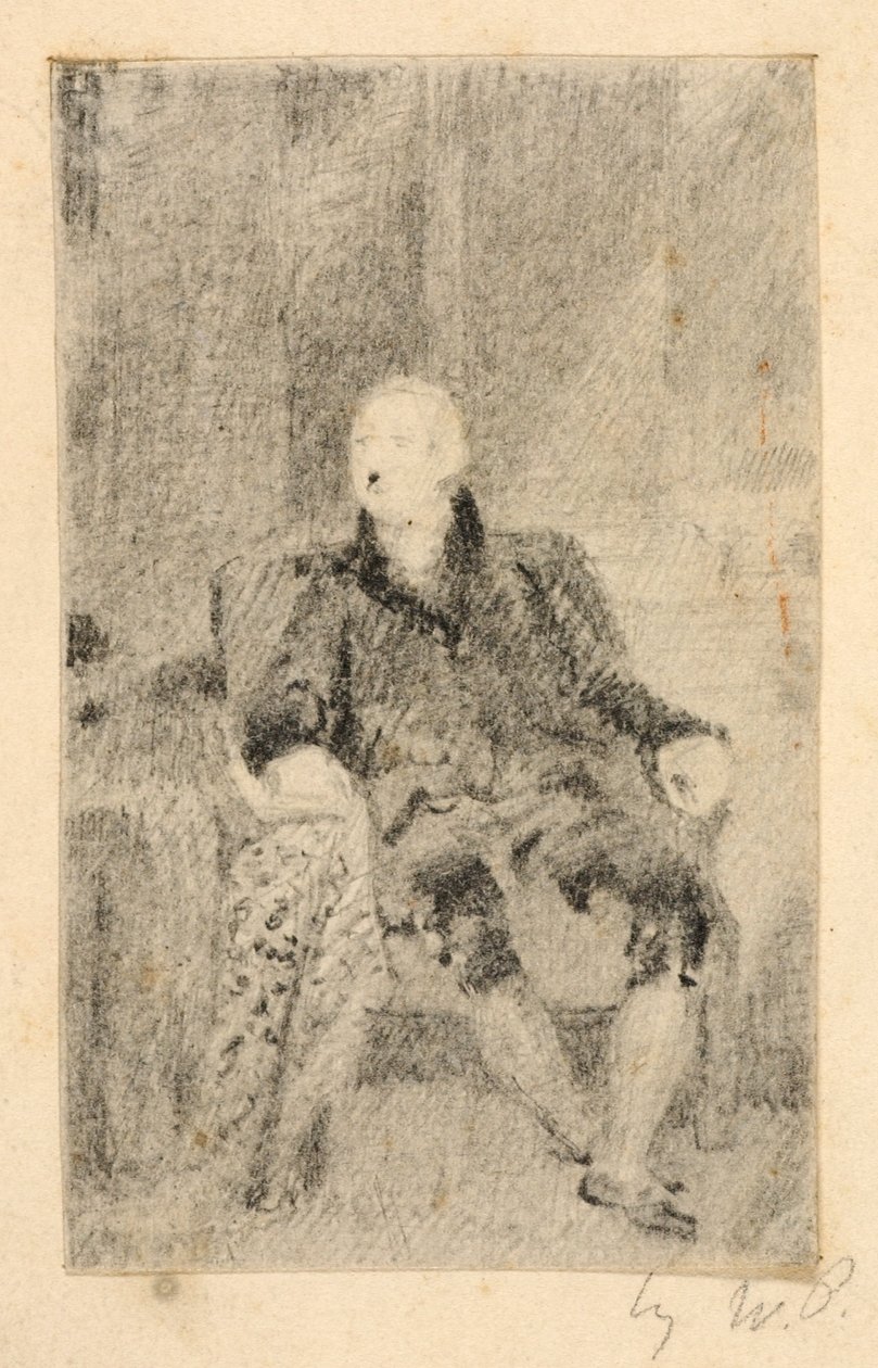 Homme assis vêtu d
