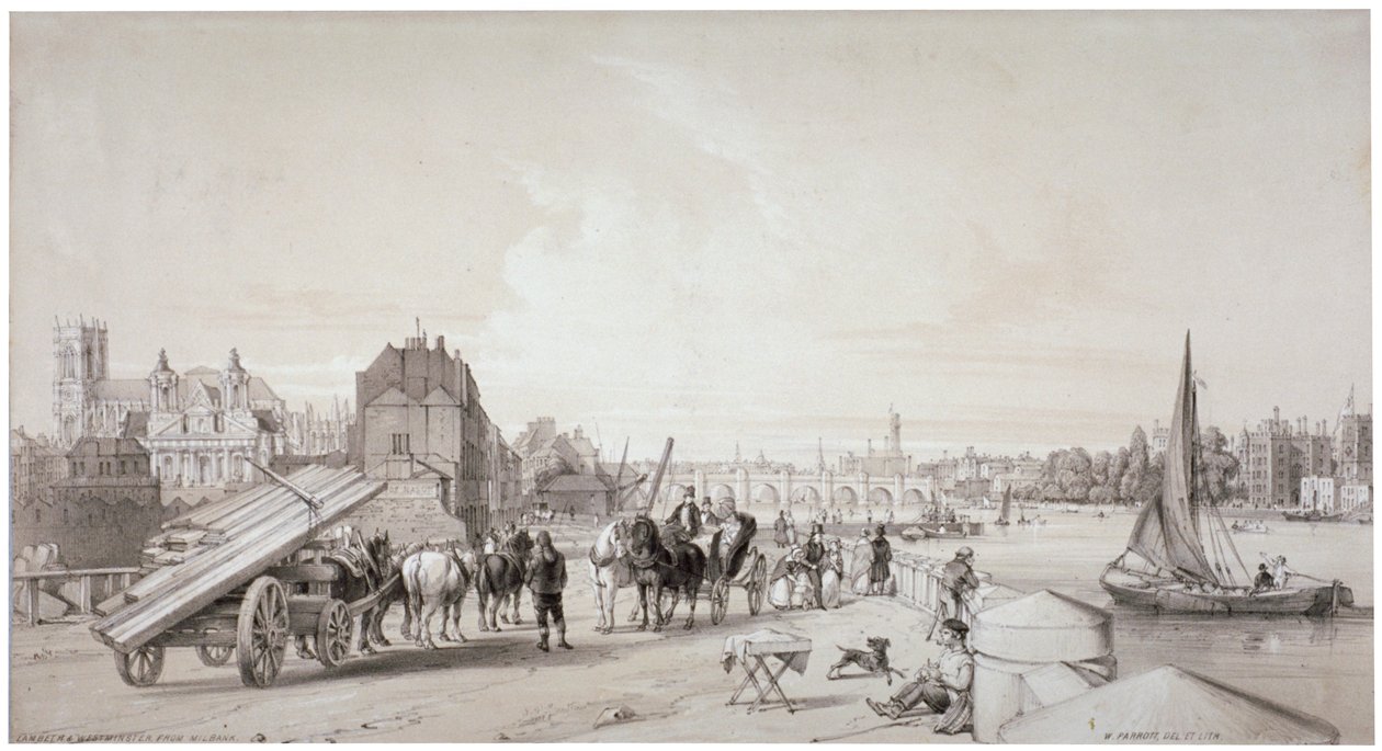 Millbank, Westminster, Londres, 1841 - William Parrott