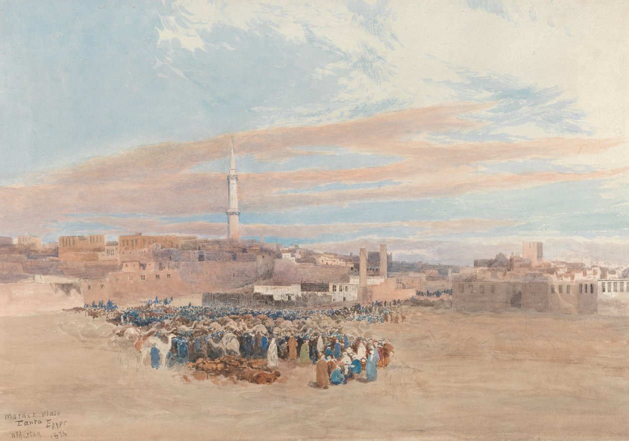 La place du marché, Tanta, Égypte - William Paton Burton