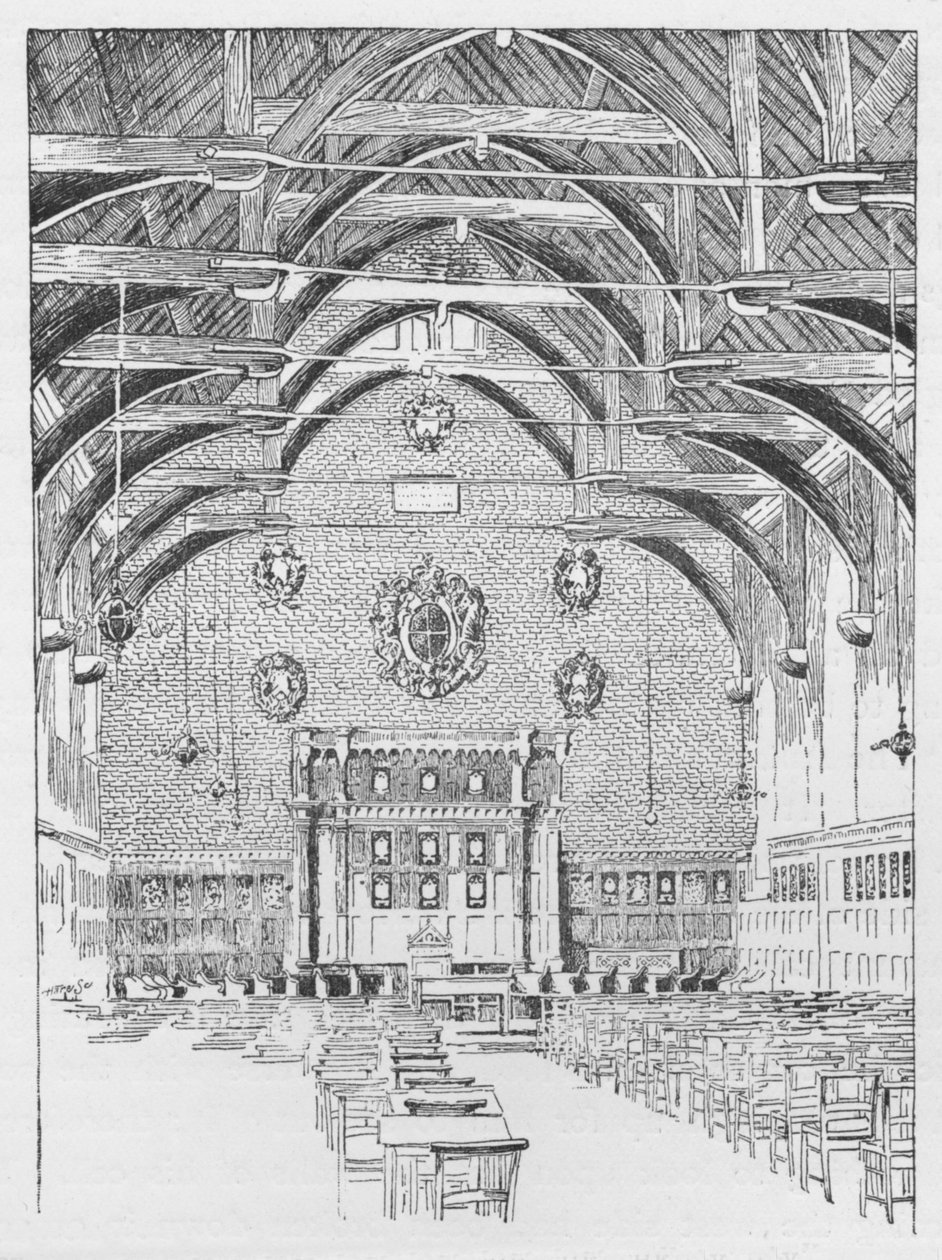 La salle de classe de Westminster, anciennement le dortoir des abbés, vers 1897 - William Patten