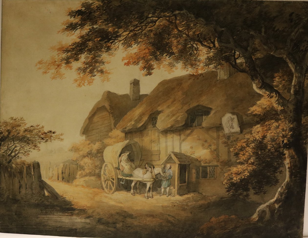 Une auberge au bord de la route, vers 1800 - William Payne