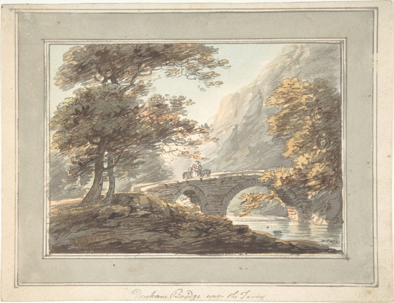 Pont de Denham sur le Tavy, 1780-1830 - William Payne