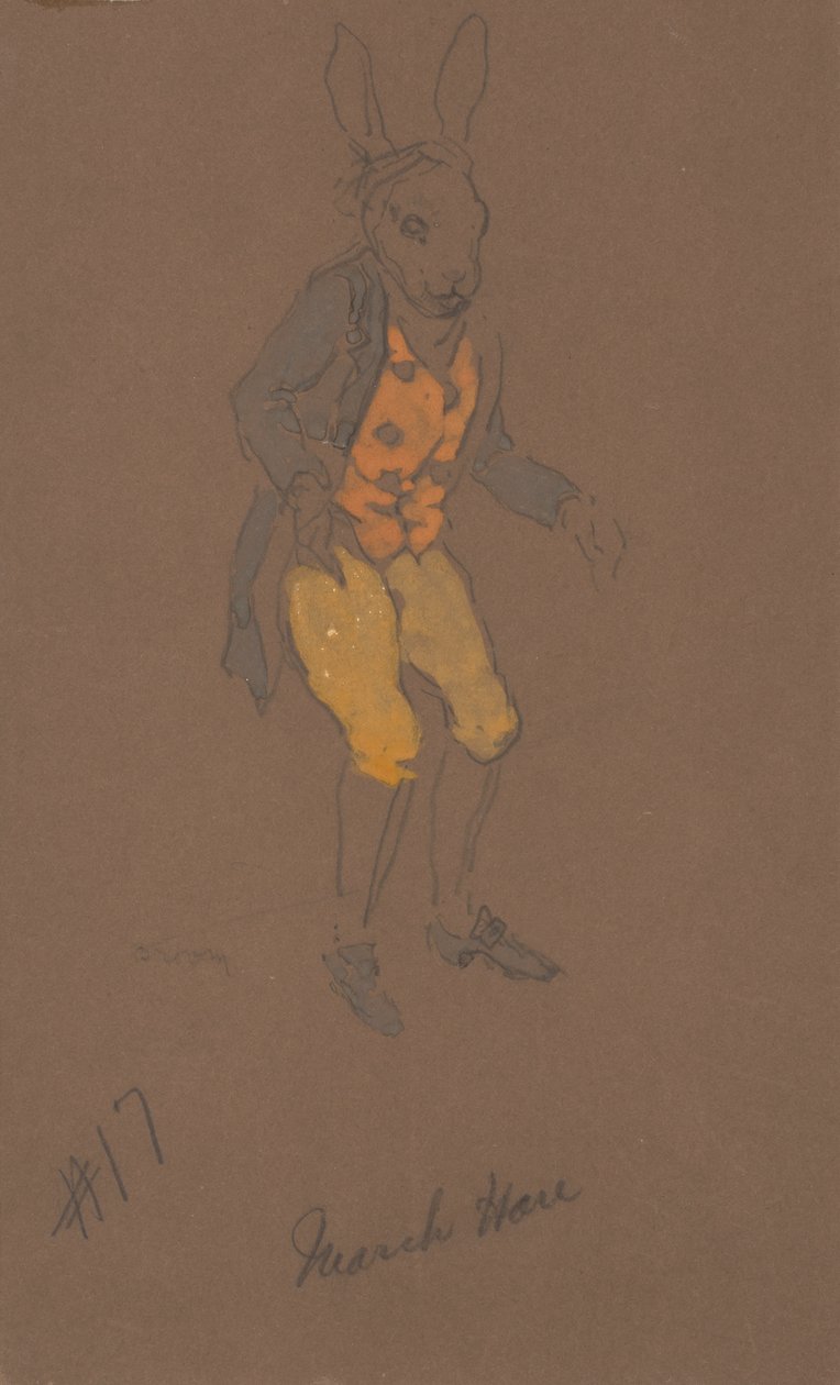 Costume du Lièvre de Mars pour Alice au Pays des Merveilles, 1915 - William Penhallow Henderson