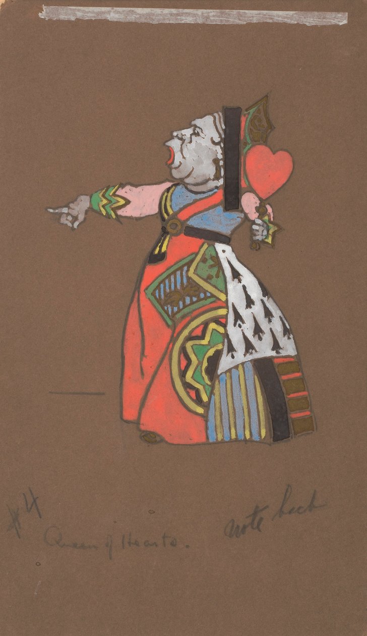 Queen of Hearts (conception des costumes pour Alice au pays des merveilles) - William Penhallow Henderson